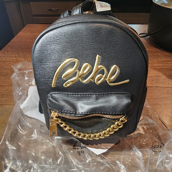 Bebe Black Gianna Backpack - Picture 1 of 4